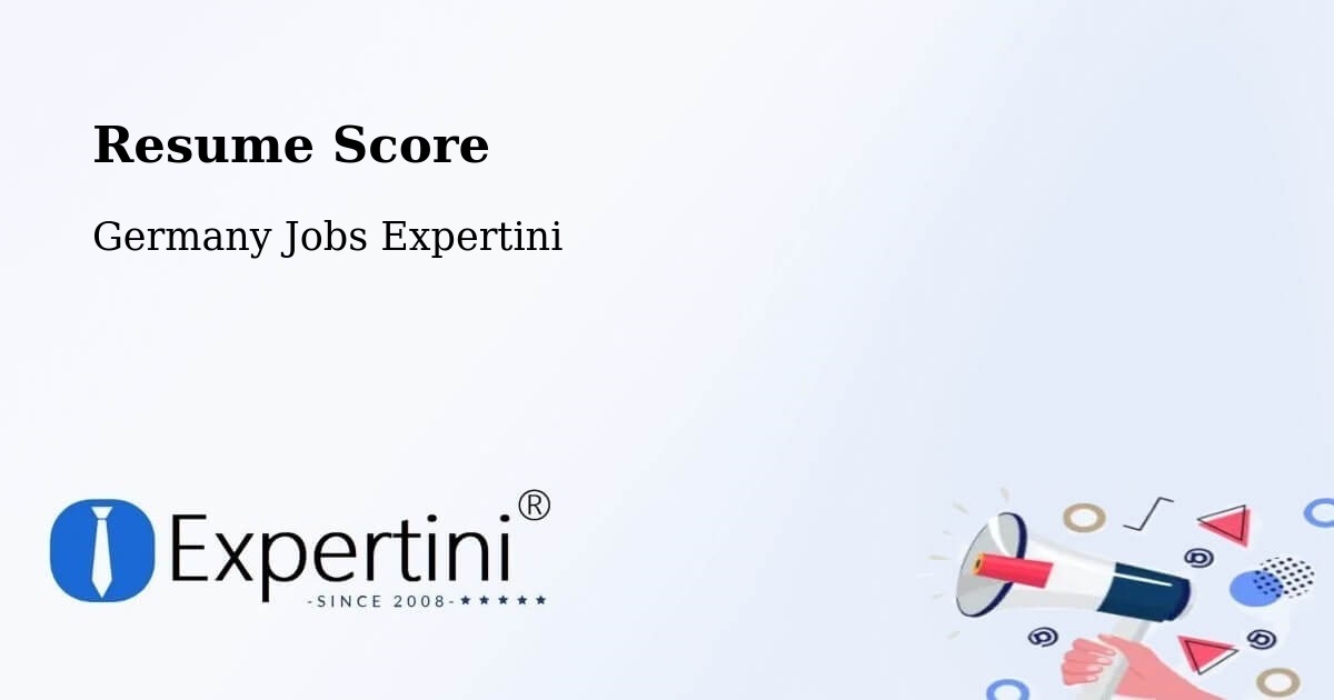 Resume Score & Job Description Match Tool – Geiselwind - Germany Jobs Expertini